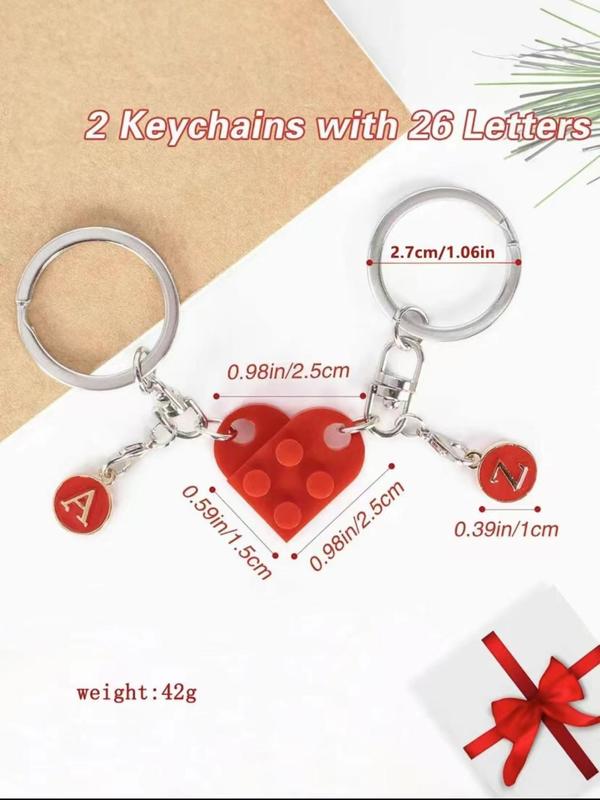 Summer Cute Heart Design Keychain, Geometric Decor Keychain for Men & Women, Gift for Birthday Party