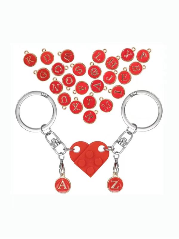 Summer Cute Heart Design Keychain, Geometric Decor Keychain for Men & Women, Gift for Birthday Party