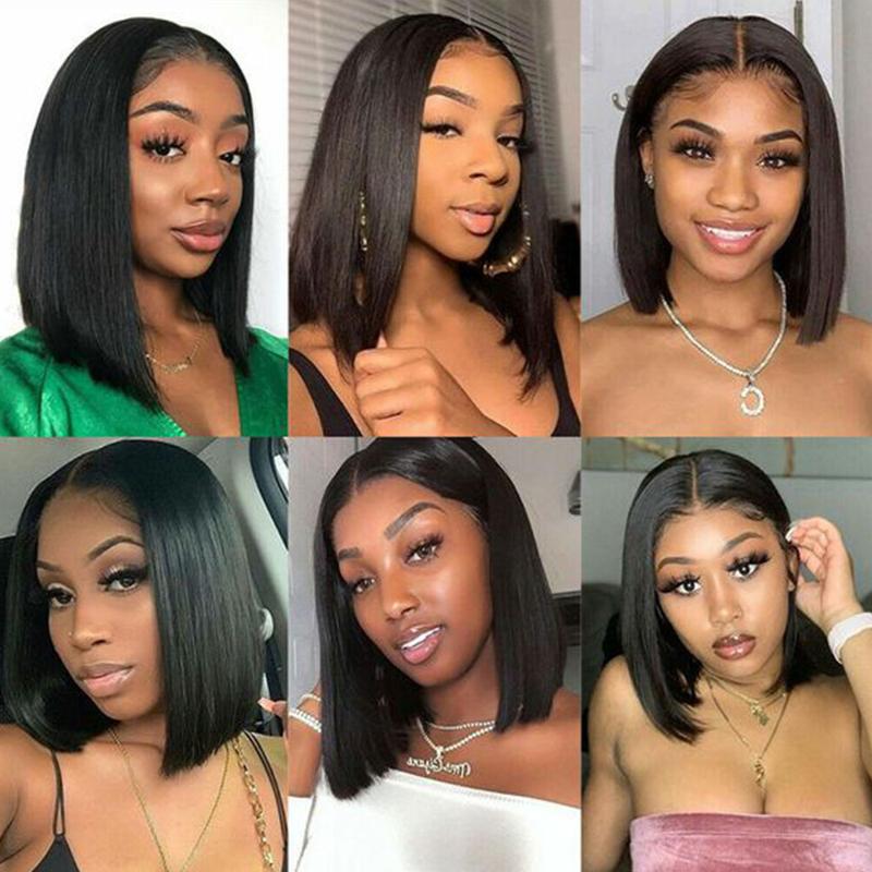 Human Hair Lace Frontal Wig Human Hair Wigs Bob Wigs Cheap Wigs On Sale Clearance Straight Lace Front Wigs Human Hair Wigs