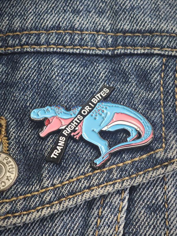 Cute Tyrannosaurus Rex Design Brooch, Fashion Alloy Badge for Daily Clothing Decor, Trendy All-match & Exquisite Brooch for Birthday Gift