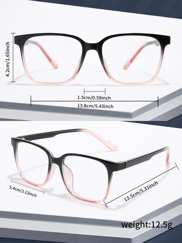 1 Pair Simple Casual Eyeglasses for Everyday Use, Summer Floral Pattern Matching Fashion Eyeglasses, Travel Accessories