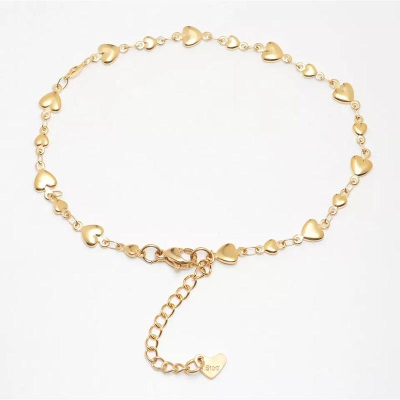 304 Stainless Steel Gold or Silver Color Anklets