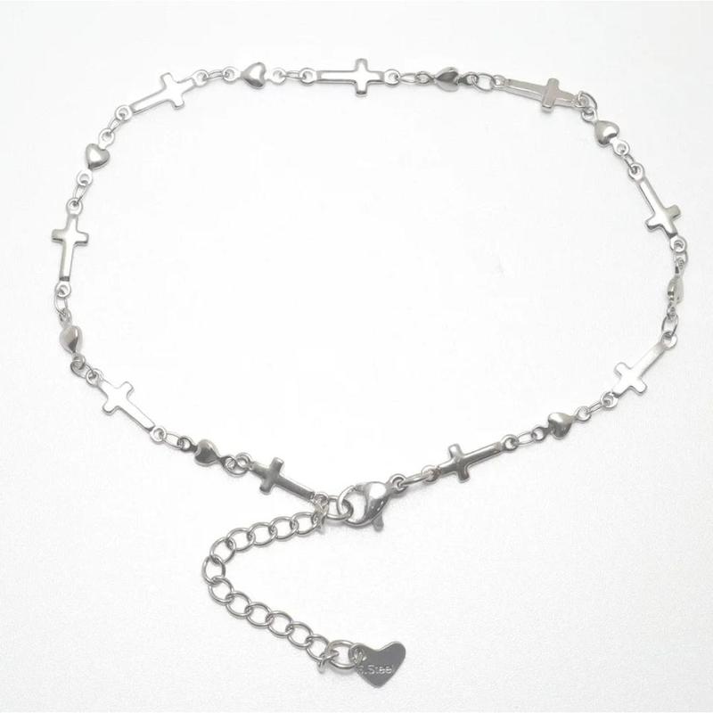 304 Stainless Steel Gold or Silver Color Anklets