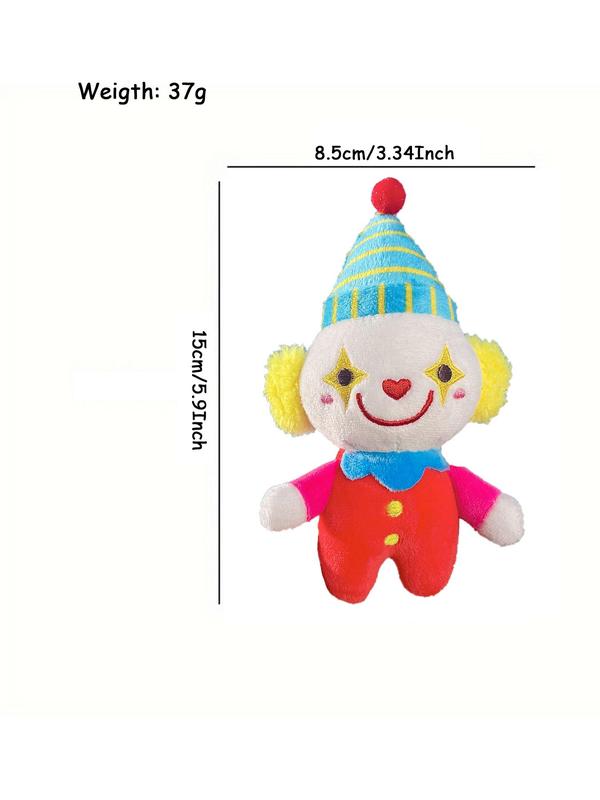 Creative Cartoon Clown Shaped Bag Charm, Cute Keychain, Plush Doll Decoration for Couples, Friends, Family