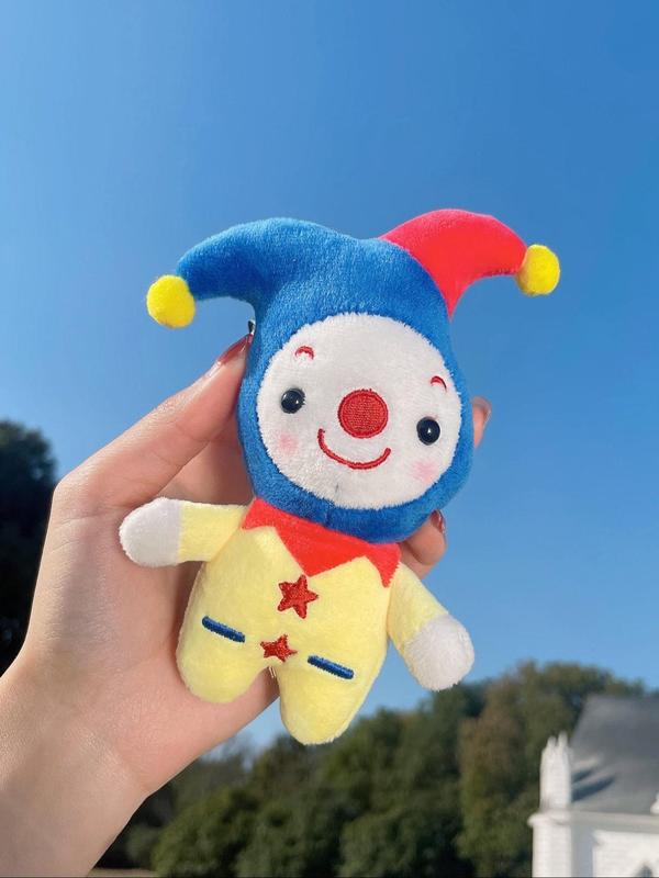 Creative Cartoon Clown Shaped Bag Charm, Cute Keychain, Plush Doll Decoration for Couples, Friends, Family