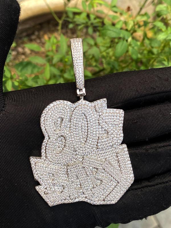 Hip Hop Rhinestone Letter Design Pendant, 2024 New Style Fashion Jewelry for Party, Daily Clothing Decor, Trendy All-match & Exquisite Jewelry for Birthday Gift