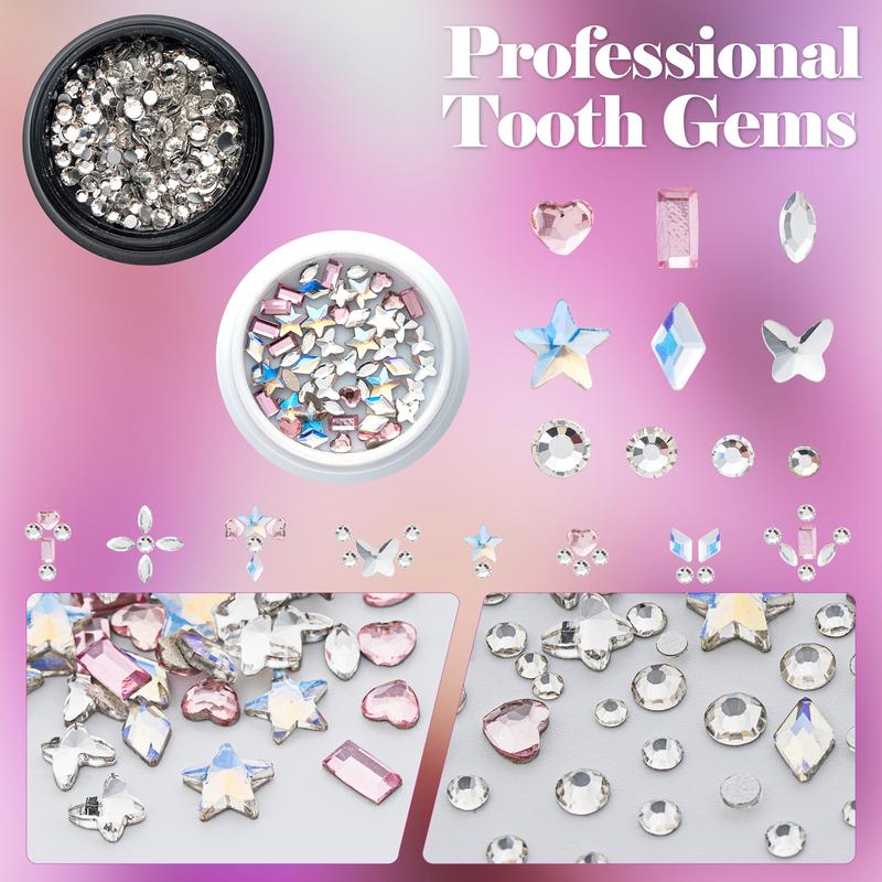 Novani Tooth Gem Kit – 260 crystals, easy to install and remove, perfect for parties, birthdays, and gifts, professional tooth gem kit.