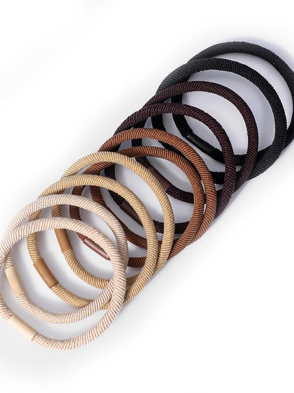 Random Color High Elastic Hair Tie, Durable Head Rope, Simple and Does Not Hurt Hair Holster Hair Ring, Fashion Hair Accessories for Women & Girls