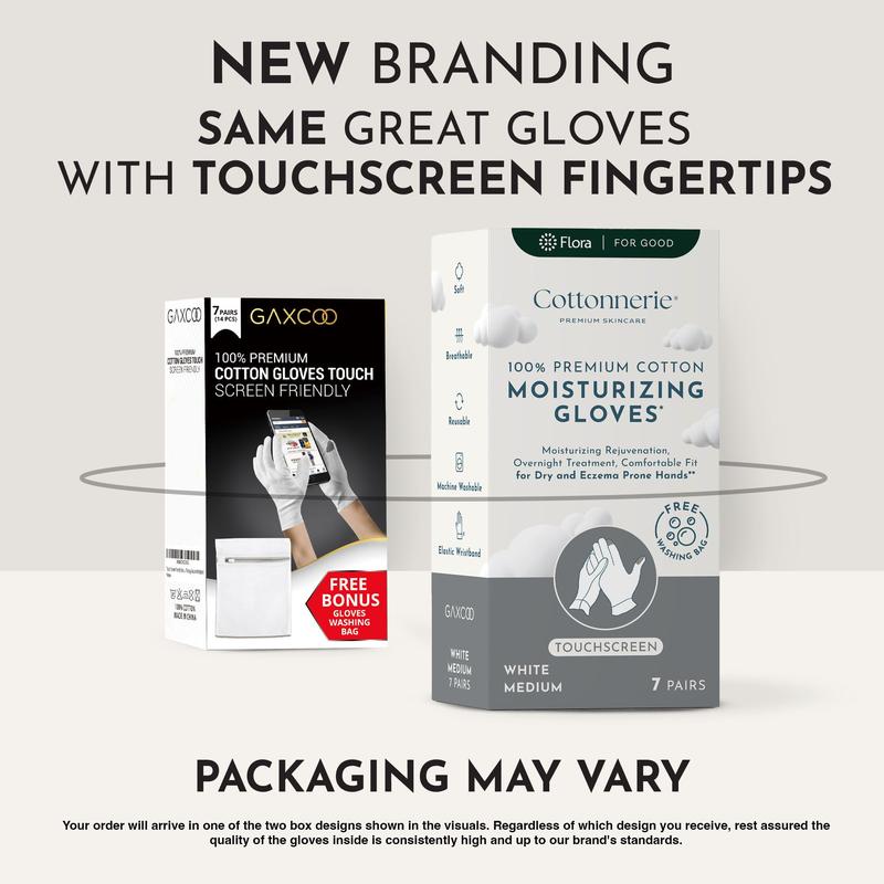 Cotton Moisturizing Gloves | Medium Touchscreen