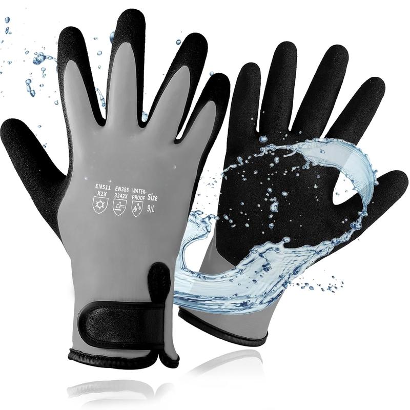 Waterproof Gloves for Men & Women,Winter Work Gloves with Grip for Cold Weather