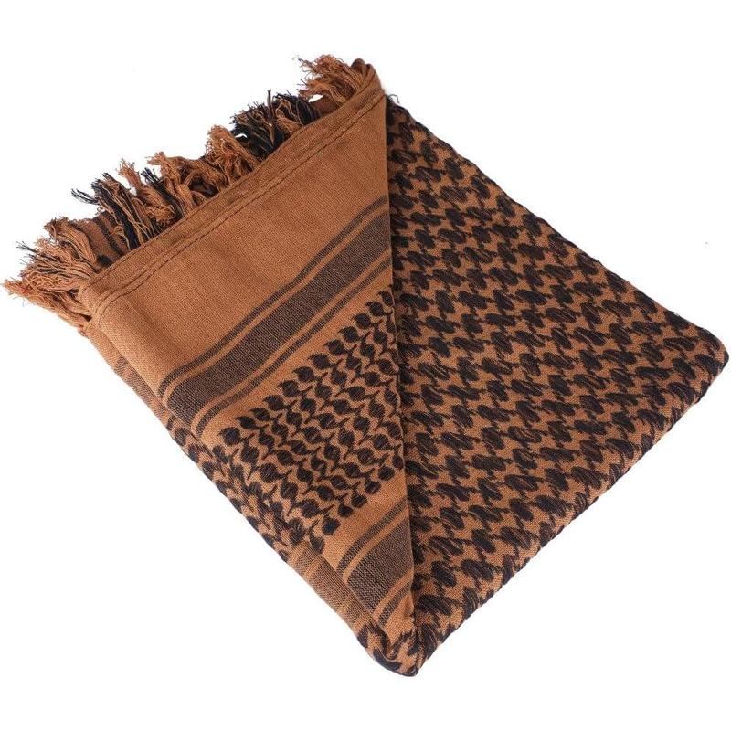 Cotton Scarf Military Shemagh Arab Tactical Desert Keffiyeh Thickened Head Neck Scarf Wrap for Women and Men 43