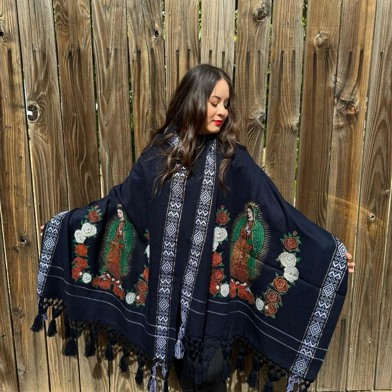 Virgencita shawl  throw blanket