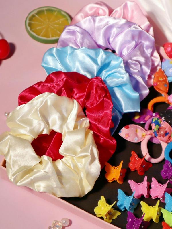 1180pcs set Cute Colorful Hair Accessories, Including Scrunchies & Hair Ties & Rubber Bands & Hair Claws Set for Women & Girls for Daily Use