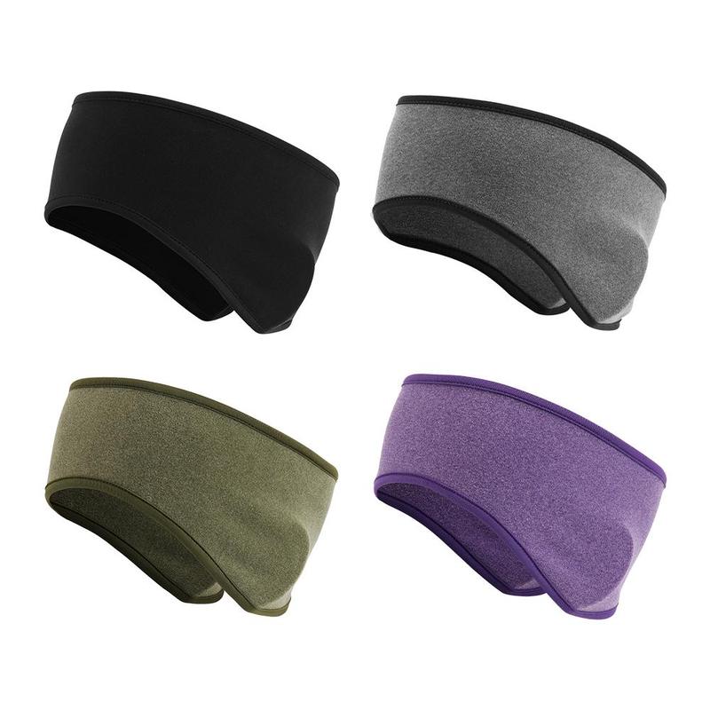 Solid Color Ear-warming Headband, Elastic Warm Sports Head Band, Outdoor Cycling Skiing Windproof Cold-resistant Headband