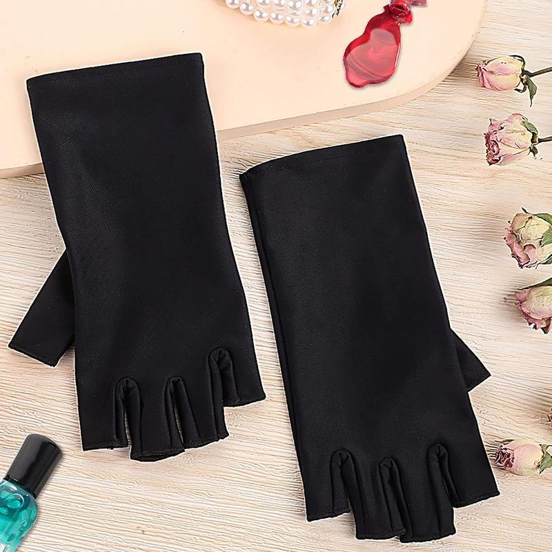 UV Gloves UPF50+ Fingerless UV Light Gloves ,UV  Manicure Gloves UV Protection Gloves