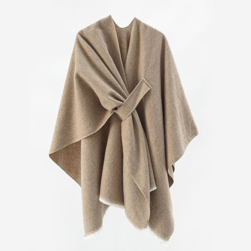 Donors Women's Shawl Wraps OpenFront Poncho Cape OversizedSweaters Casual Cardigan Shawls forFall Winter