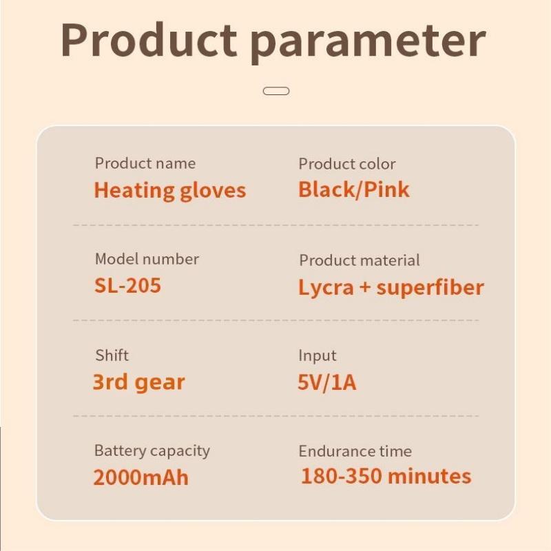 Portable Heating Gloves with Digital Display, 1 Box Rechargeable Hand Warmer, Heated Gloves with 3 Temperature Modes for Home Use