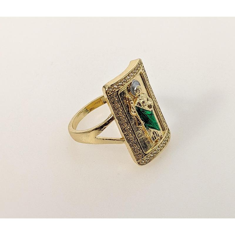 Plated Multicolor Saint Jude Ring