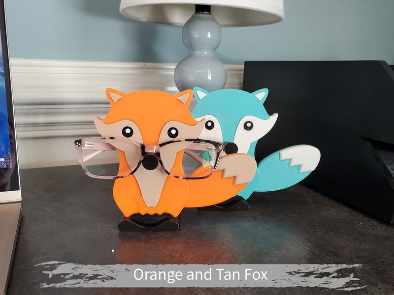 Fox Eyeglass or Sunglass holder, Unique Gift Idea