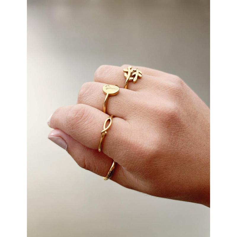 Gold Wildflower Ring