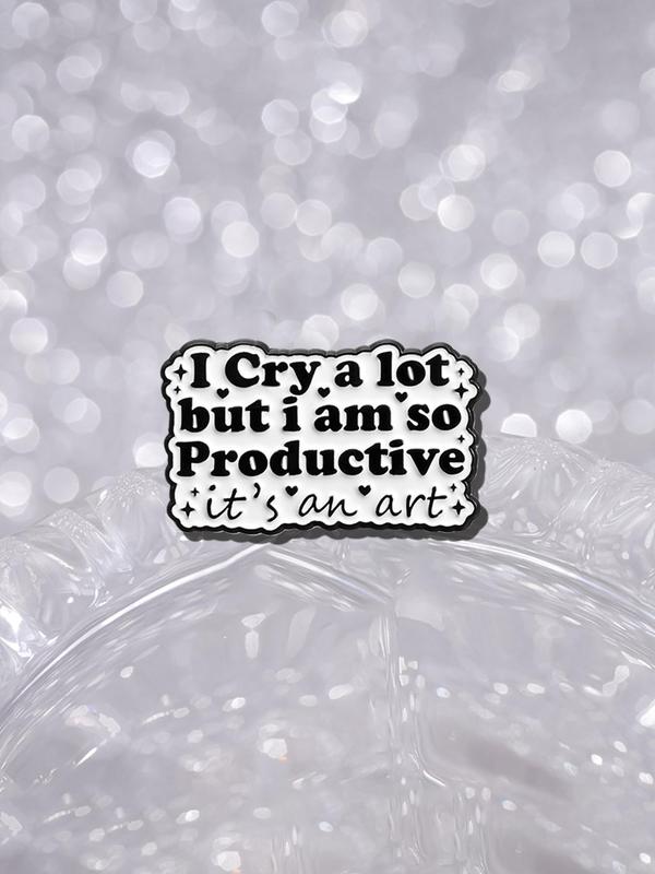 Slogan Enamel Pin, Cute Brooch, Fashion Accessories for Women & Men, Enamel Pin Suitable for Backpacks, Jeans, Scarves, Hats Decoration