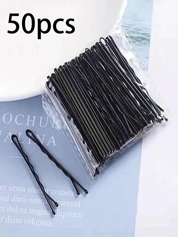 Women's Street Trend Minimalist Bobby Pin, 50pcs set Trendy Chic Side Pin, Chic Korean All-match Hair Accessories for Hairstyle Decor