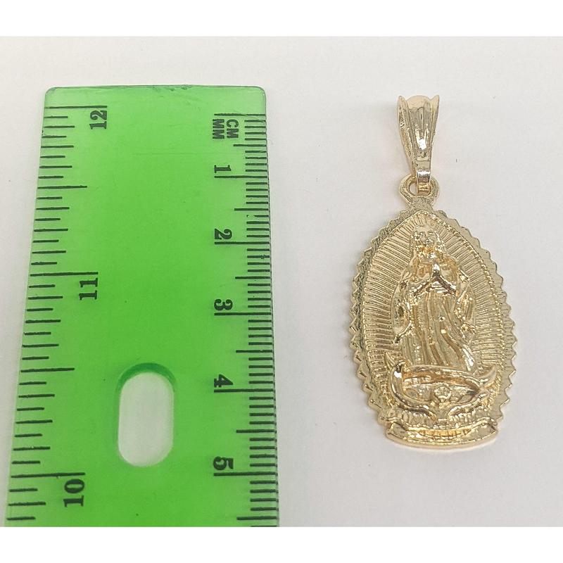 Plated Virgin Mary Pendant