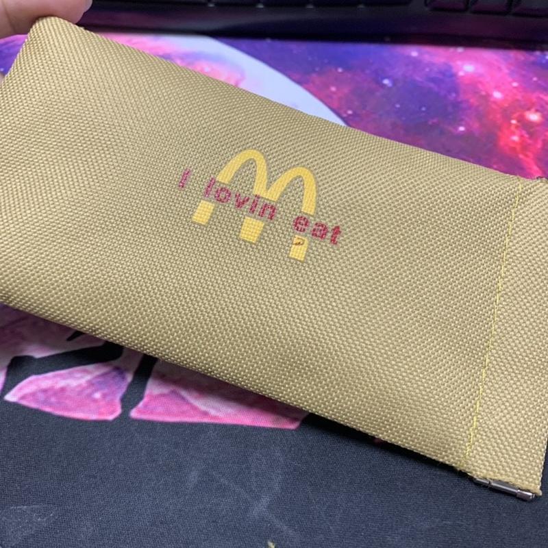 McDonald's Sunglasses Case Funny Soft Travel Eyeglass Bag for Women Men