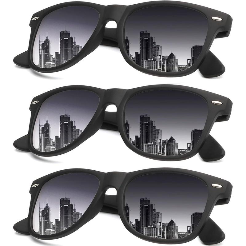 Sunglasses Men Polarized Sunglasses for Men Women Unisex Semi-Rimless Frame Retro Driving Sun Glasses UV Blocking