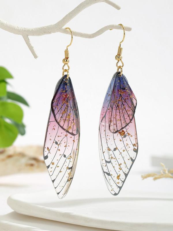 Wing Design Dangle Earrings, 2024 New Style Fashionable Jewelry for Women, Daily Clothing Decor, Trendy All-match & Exquisite Jewelry for Birthday Gift