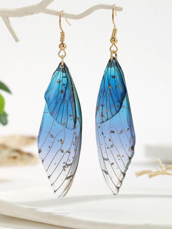 Wing Design Dangle Earrings, 2024 New Style Fashionable Jewelry for Women, Daily Clothing Decor, Trendy All-match & Exquisite Jewelry for Birthday Gift