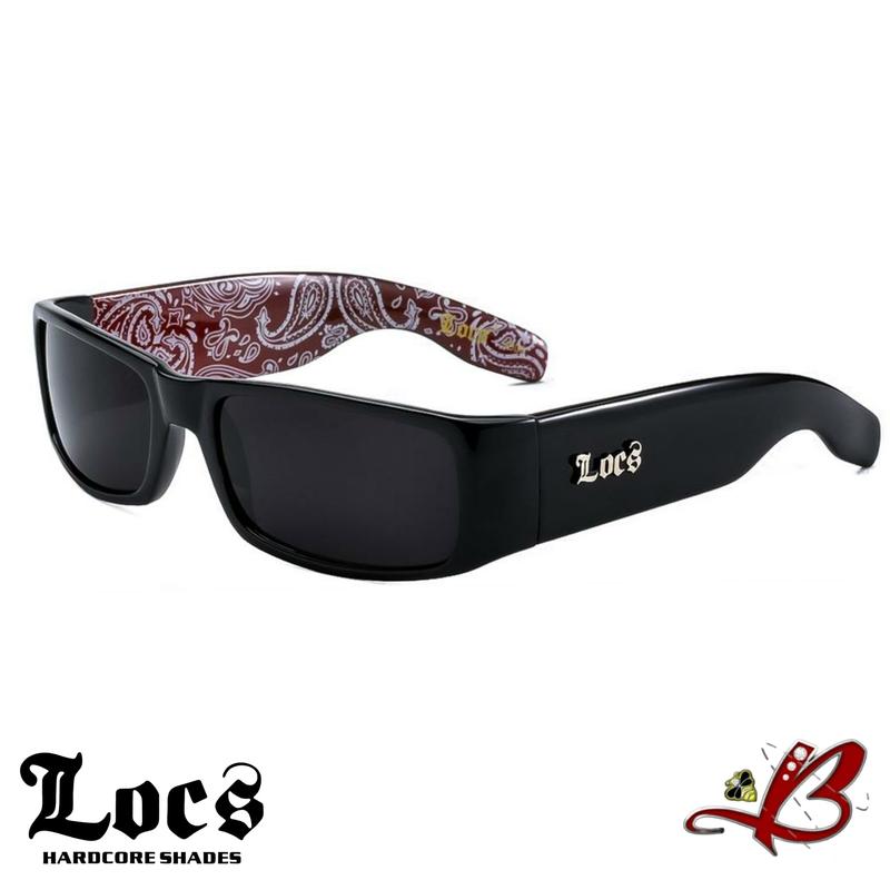 LOCS BANDANA Sunglasses | Classic Gangster Cholo Mad Dog OG Eyewear