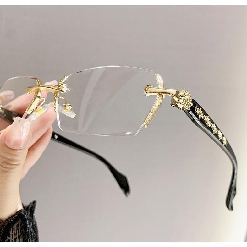 Chrome Hearts glasses blue light, lightweight and trendy gold and silver glasses, unisex glasses