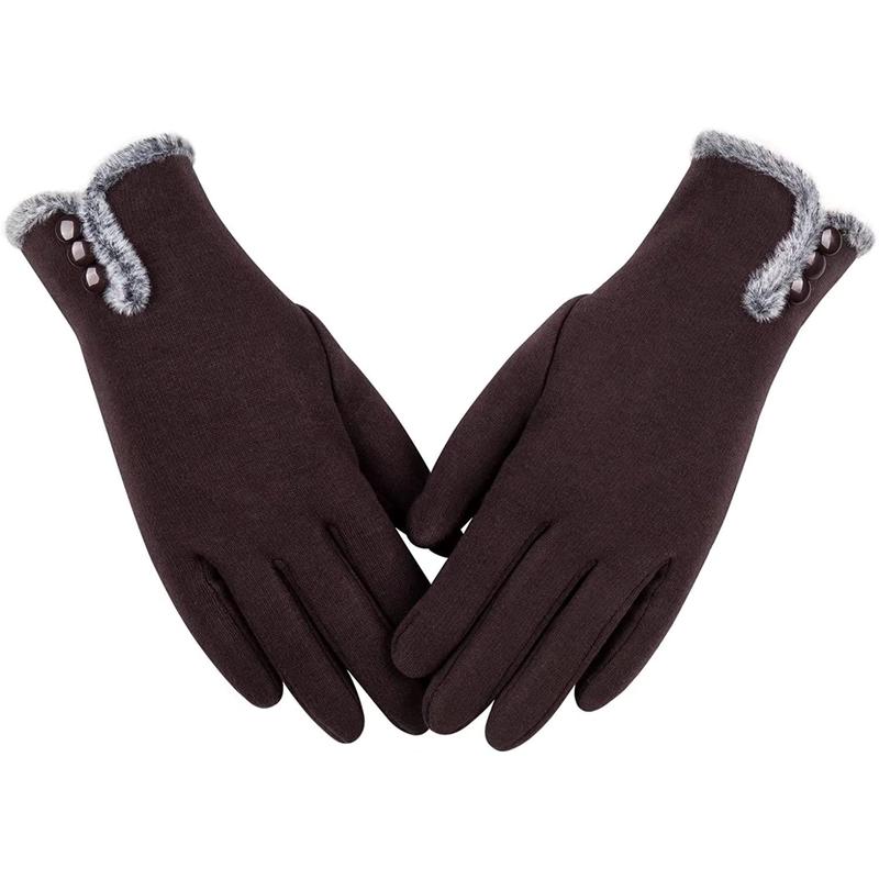 [blackfriday sale] Womens Winter Warm Gloves with Sensitive Touch Screen Texting Fingers, Fleece Lined Windproof Gloves