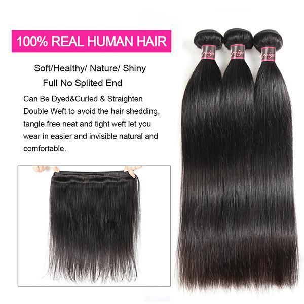 Straight Body Wave Hair Bundles Raw Hair Bundles 1 3 4 Bundles Deal 100% Human Hair Weave bundles 100g pc