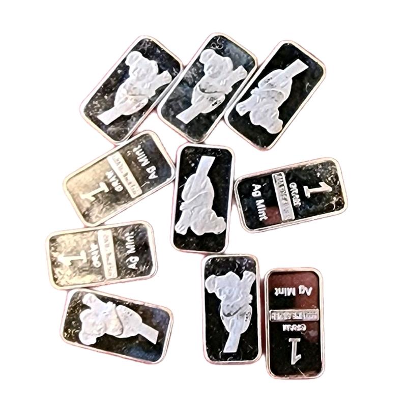 Koala .999 Silver Charms - 10 pcs - One Gram Each