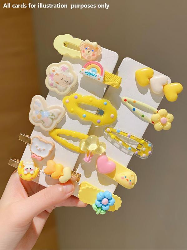 Cute Cartoon Design Hair Clips, Fruit & Animal & Flower Design Hair Accessories for Women & Girls, Lovely Hairwear for Daily Used