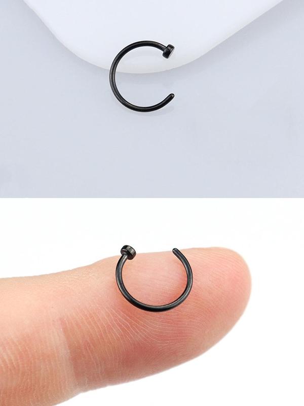 2024 New Nose Ring Sticker & Nose Ring Set, Magnetic Fake Nose Ring, Body No Piercing Clean Girl Summer Jewelry for Women Men