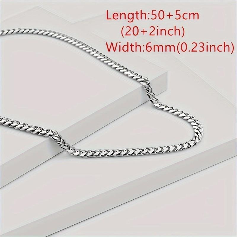 Chain Necklace with Gift Card & Gift Box, 1 Count Men's Chain Torque, Perfect Gift for Bonus Son Christmas Graduation