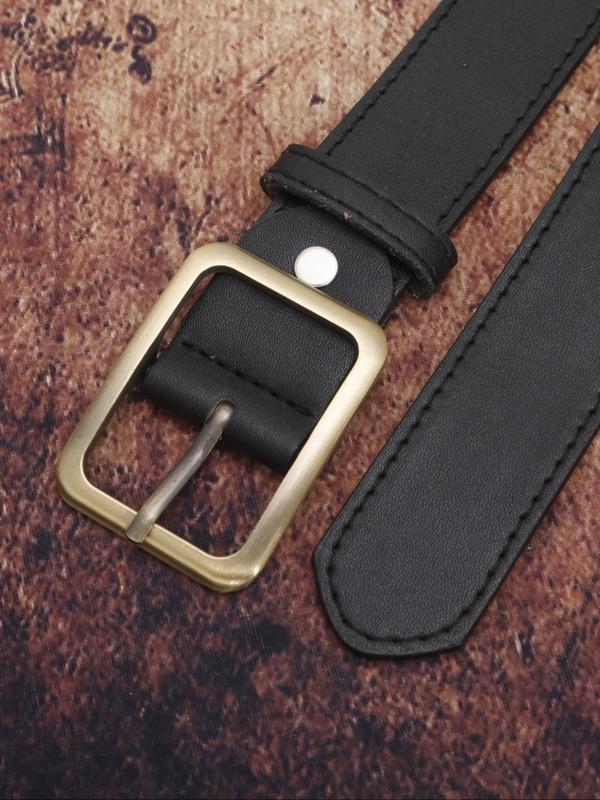 Fashion Plain Decorative Buckle Belt for Jeans,  Casual Waistband Belt for Skirt or Shorts for Daily Clothing Decor, Party, Minimalist Aesthetic Belt Gift for Her