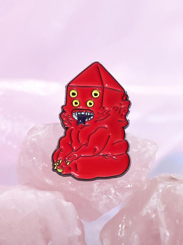 Cute Cartoon Monster Enamel Pin Brooch, Fashion Brooch for Daily Clothing Decor, Fashion Brooch for Daily Clothing Decor, Birthday Gift