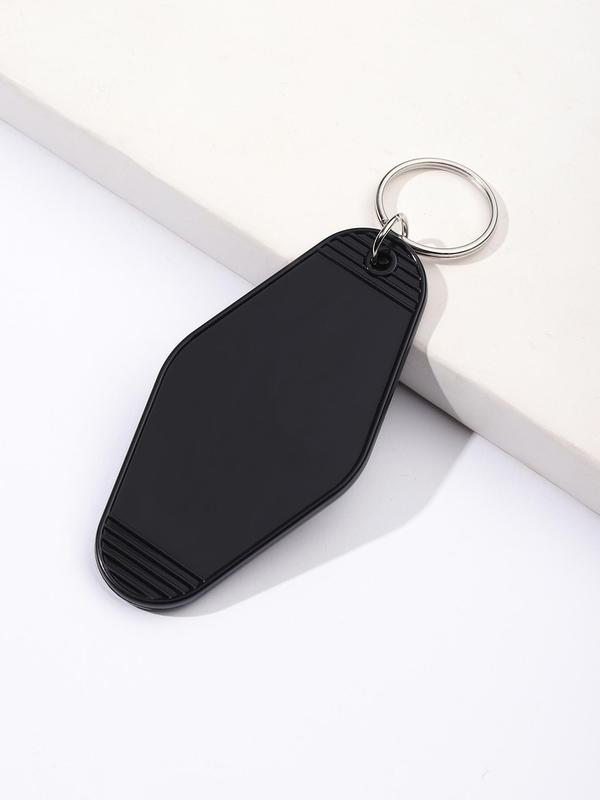 Fashion It's a Beautiful Day to Destroy the Patriarchy Letter Pattern Slogan Plastic Pendant Keychain for Men & Women, Hotel Keychain for Gift