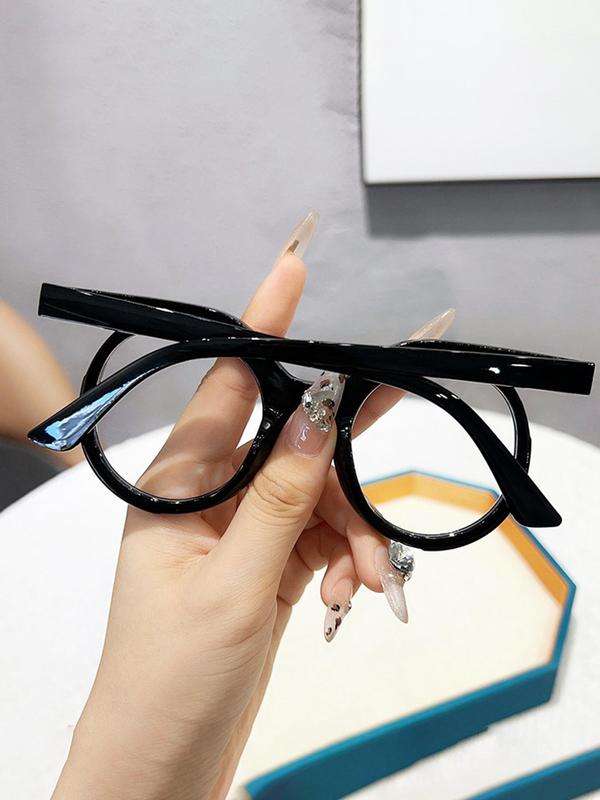 Fashion Owl Shapes Frame Glasses for Women, Fashion Personality Clear Lens Eyewear, Trendy All-match & Exquisite Glasses for Daily Wear