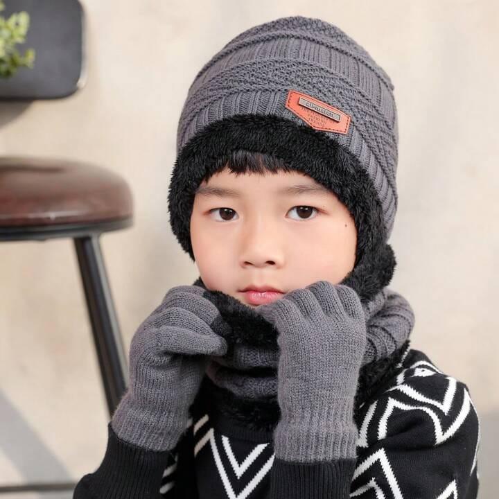 Set de Invierno Unisex 3 en 1: Gorro, Bufanda y Guantes con Forro Polar. Conjunto Térmico para el Frío. Accesorios Cálidos para Clima Frío, Perfectos para Actividades al Aire Libre y Uso Diario.