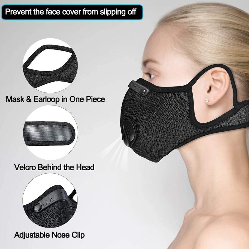 Anti Pollution Face Mask with Military Grade Filters Protection Adjustable Mask