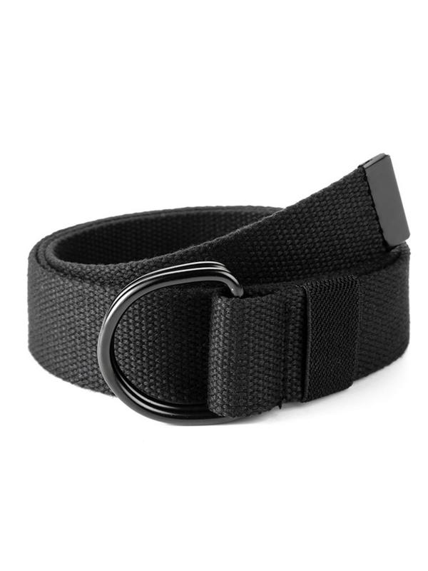 2024 New Style Tactical Canvas Men Belt, High Quality Unisex Double D-ring Buckle Waistband, Casual Canvas Belt for Jeans, Fashion Accessories for Daily Wear