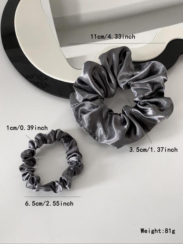 Women's Casual Minimalist Hair Scrunchies, 24pcs set Trendy Elastic Soft Ponytail Holders, Chic All-match Hair Accessories for Hairstyle Decor