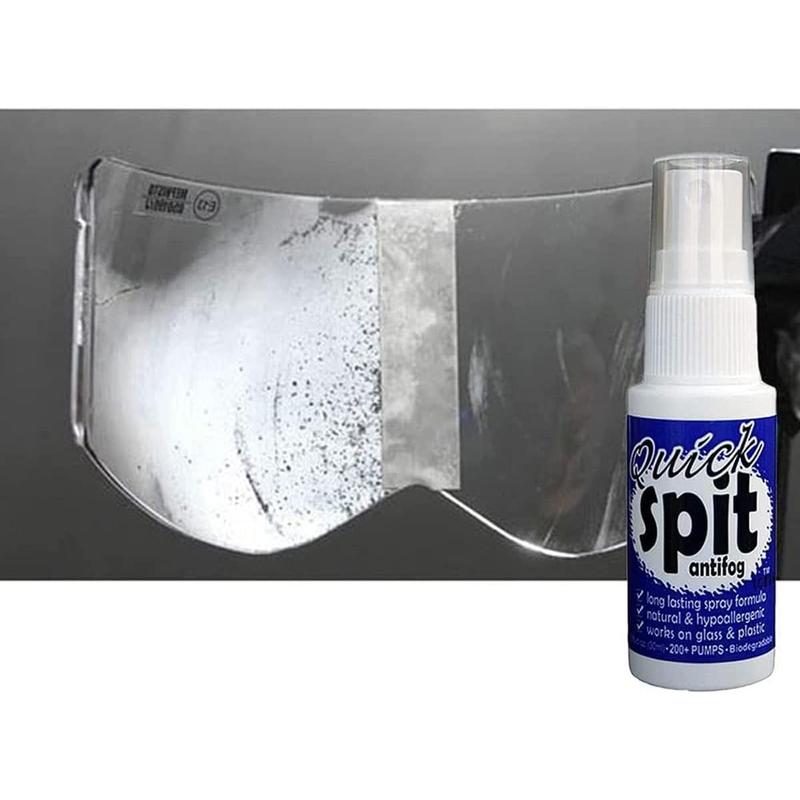 Jaws Quick Spit Anti-Fog Spray for Swim Goggles, Eye Glasses, Snorkel Mask, Scuba Divers, and Safety Eyewear, Made in The USA