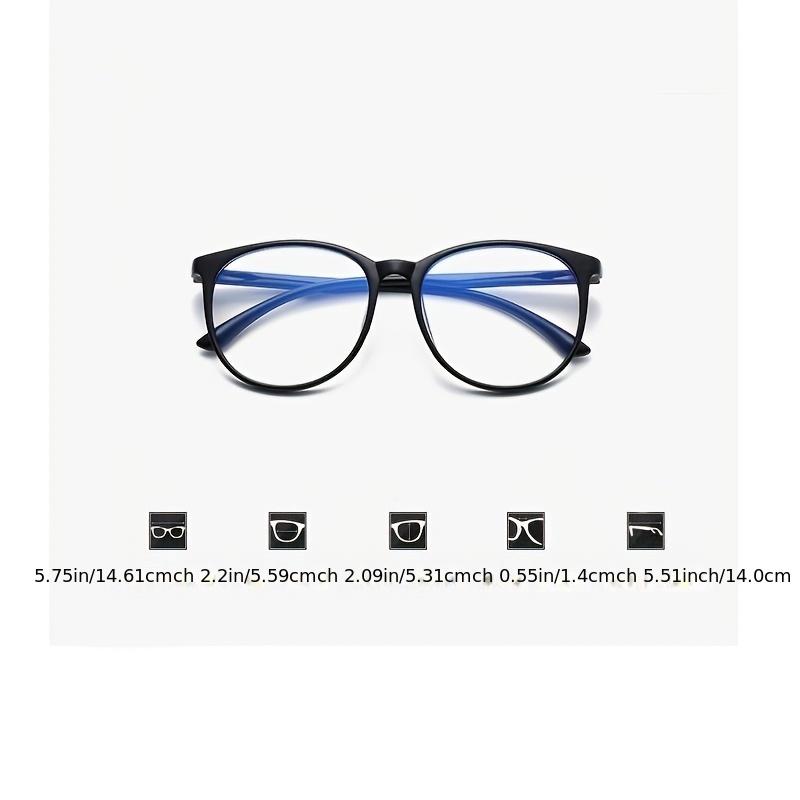 1pc Transparent Fashion Glasses Frame, Men's Large Frame Optical Round Glasses, ideal choice for gifts