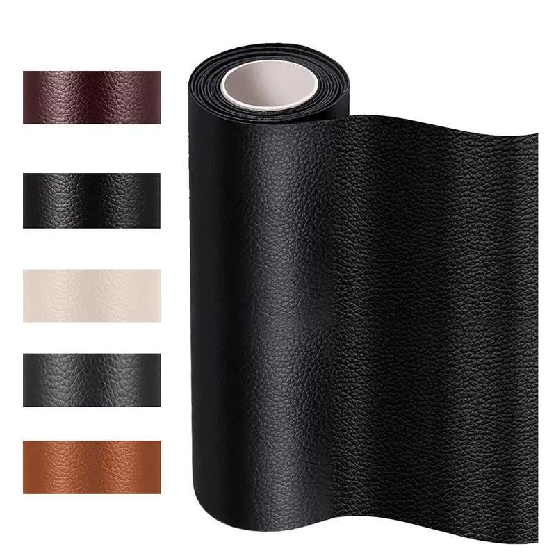 Self Adhesive Faux Leather Fabric, 1 Count Multi-purpose Decorative Faux Leather Tape, DIY Repair Patch for Sofa, Car Seat, Furniture, Handbag, Jacket